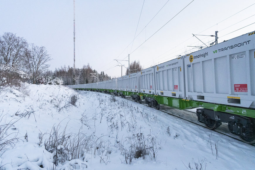 VR Transpoint introduces the first European modular freight wagon to Finland